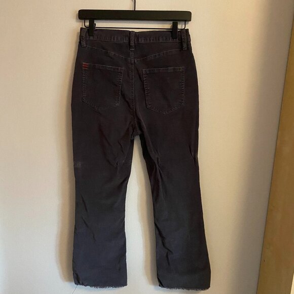 Urban Outfitters BDG High Rise Corduroy Cropped Flare Jeans | Black | Size 28 - Picture 6 of 11